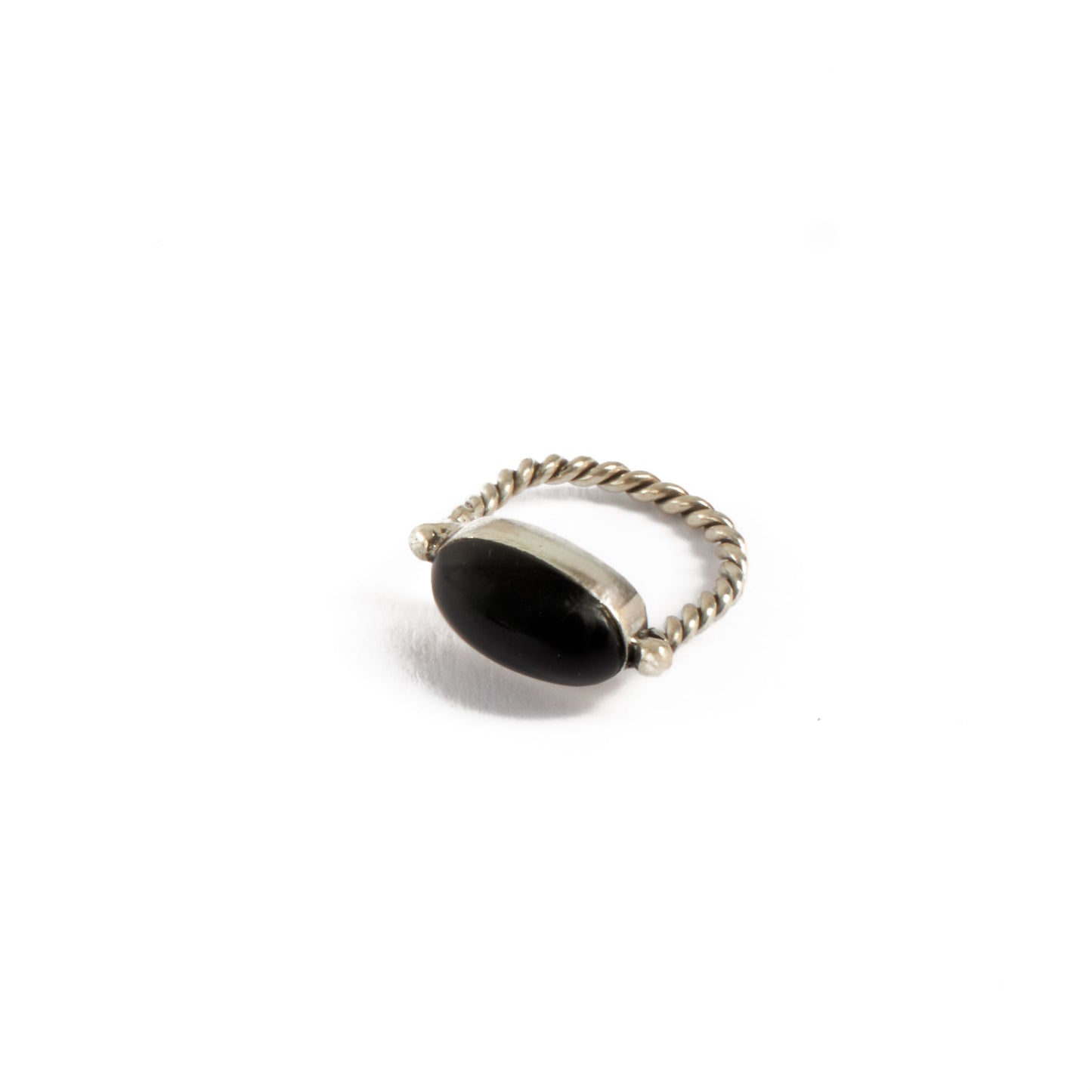 Onyx Twisted Ring