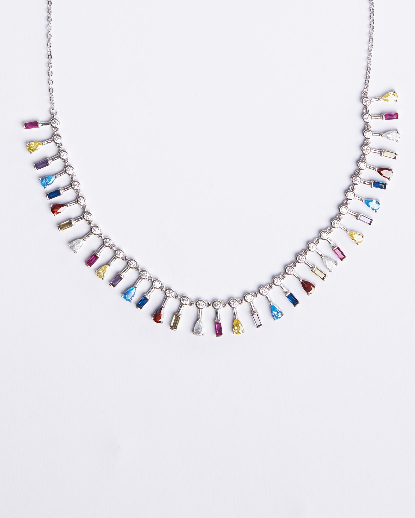 Colorful Zircon Necklace